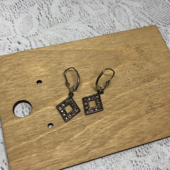 Vintage sterling silver 925 signed elegant statement earrings - Picture 5 of 6